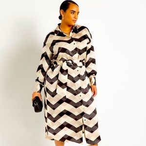 Eloquii Satin Button Down Maxi Shirtdress Size 18